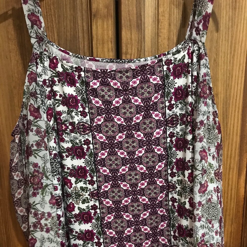 Floral Cold Shoulder Top